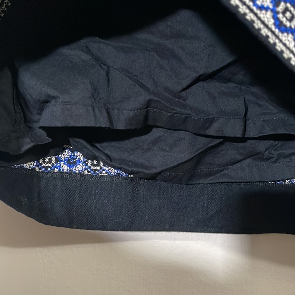 Madewell Bohemian Sleeveless Navy Blue Dress cotton size XL - Picture 6 of 9